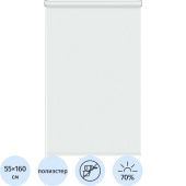 Рулонная штора Stars-W1985 V400 полиэстер белая (55х160 см)