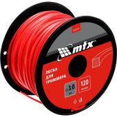 Леска (корд) для триммера MTX квадратная 3 мм х 120 м (96878)