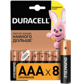 Батарейка ААА мизинчиковая Duracell (8 штук в упаковке)
