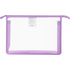 Папка для тетрадей Комус Класс Сиреневая А4 полипропилен с 1 отделением  на молнии