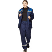 Костюм рабочий летний женский л05-КБР с СОП синий/васильковый (размер 60-62, рост 158-164 см)