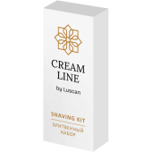 Набор бритвенный Luscan Cream Line картон (гель для бритья - 1 шт, станок - 1 шт, 200 штук в упаковке)
