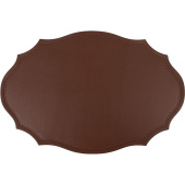Салфетка сервировочная (плейсмат) Nouvelle Home Экокожа 30x45 см  коричневая (4 штуки в упаковке)