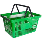 Корзина покупательская PL-722 (зеленый, 5 штук в упаковке)