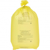 Пакеты для медицинских отходов ПТП Киль класс Б 100 л желтый 60x100 см 18 мкм (100 штук в упаковке)