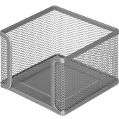 Подставка для блок-кубиков Attache (металлическая сетка, 105x105x78 мм, серебро)