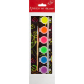 Краски по ткани Луч 6 цветов флуоресцентные