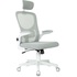 Кресло для руководителя Бюрократ MC-W101-H светло-серое (сетка/ткань,  пластик)