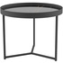 Стол журнальный Тайлер (сахара нуар/черный матовый, 555х555х450 мм)