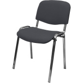 Стул офисный Easy Chair Изо PC 10 серый ткань металл с имитацией под  хром (1905632)
