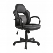 Кресло игровое Easy Chair 659 TPU черное/серое (искусственная кожа/пластик)