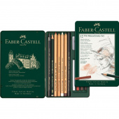 Набор графических материалов Faber-Castell Pitt Monochrome 12 штук