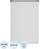 Рулонная штора Blackout silver 537837 V1 полиэстер белая (120х160 см)