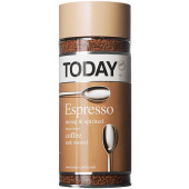 Кофе растворимый Today Espresso 95 г (стеклянная банка) купить в интернет-магазине товаров для офиса и дома ТопГрад с доставкой