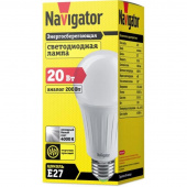 Лампа светодиодная Navigator 20 Вт E27 грушевидная 4000 К нейтральный белый свет
