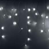Гирлянда светодиодная уличная Neon-Night Айсикл бахрома нейтральный белый свет 76 светодиодов (2.4х0.6 м)
