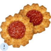 Печенье сдобное Дымка Арабеска с клубничным конфитюром 3 кг купить в интернет-магазине товаров для офиса и дома ТопГрад с доставкой