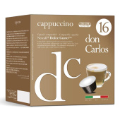 Кофе в капсулах для кофемашин Don Carlos Cappuccino (16 штук в упаковке) купить в интернет-магазине товаров для офиса и дома ТопГрад с доставкой