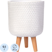 Кашпо Idealist Ханни 9.1 л белоснежный (34x25 см)