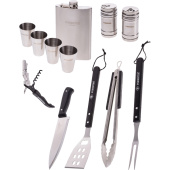 Набор для барбекю и гриля Forester 12 предметов с флягой и стопками  (BBQ-12,W) купить в интернет-магазине товаров для офиса и дома ТопГрад с доставкой