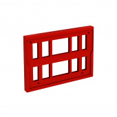 Рамка пластиковая на покупательскую тележку TF-A4 красный (20 штук в упаковке, артикул производителя 102035-06)