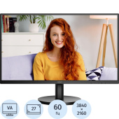 Монитор 27'' AOC U27B3M чёрный