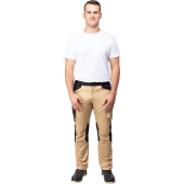 Брюки рабочие летние мужские Delta Plus MACH2 бежевые/чёрные (размер  56-58, рост 188-196)