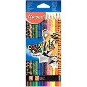 Карандаши цветные Maped Color'Peps Animals 12 цветов трехгранные (832212)