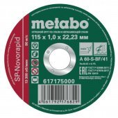Круг отрезной по металлу Metabo SP-Novorapid 115x1 мм (617175000)