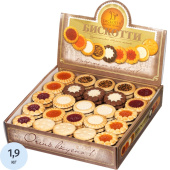 Печенье сдобное Бискотти ассорти 1.9 кг купить в интернет-магазине товаров для офиса и дома ТопГрад с доставкой