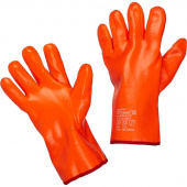 Перчатки рабочие трикотажные с ПВХ покрытием (утепленные, размер 10, XL, манжета раструб)