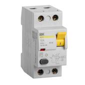 УЗО выключатель дифференциального тока IEK ВД1-63 2п 16А 30мА AC (MDV10-2-016-030)