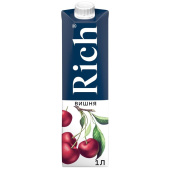 Сок Rich вишневый 1 л купить в интернет-магазине товаров для офиса и дома ТопГрад с доставкой
