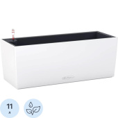 Кашпо с автополивом Lechuza Balconera Color 50 11 л с внутренней  вставкой 8 л белое (50x19x19 см)