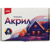 Краски акриловые Lori Классика 6 цветов по 15 мл