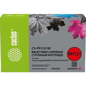 Картридж струйный для плоттера Cactus CS-PFI121M 6267C001 для Canon  пурпурный совместимый