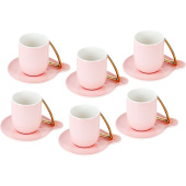 Набор чайный Nouvelle Home 5th Avenue Pink на 6 персон фарфор (12  предметов) Набор чайный Nouvelle Home 5th Avenue Pink на 6 персон фарфор (12  предметов)