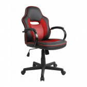 Кресло игровое Easy Chair 659 TPU черное/красное (искусственная кожа/пластик)
