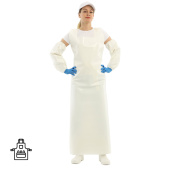 Фартук защитный Ларисан 83x150 см полиуретановый белый 0.15 мм купить в интернет-магазине товаров для офиса и дома ТопГрад с доставкой