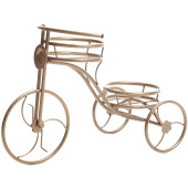 Подставка для цветов Велосипед 2 коричневая (55х25х37 см)