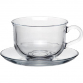 Сервиз чайный Pasabahce Ташкент (96806B/) на 2 персоны стекло (2 чашки 290 мл, 2 блюдца 13 см)
