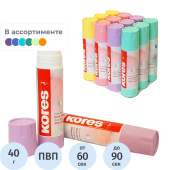 Клей карандаш Kores Pastel 40 г