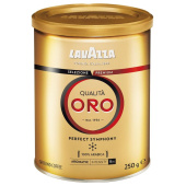 Кофе молотый Lavazza Qualita Oro 250 г (жестяная банка) купить в интернет-магазине товаров для офиса и дома ТопГрад с доставкой