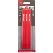 Набор карандашей столярных Sanitoo Pro HB 176 мм незаточенных (3 штуки в  упаковке)