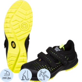 Полуботинки с перфорацией (сандалии) Modulo S1PS Sandal BLK ПУ-ПУ из  микрофибры с композитным подноском чёрные (размер 43)