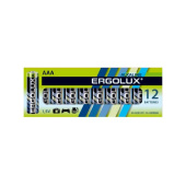 Батарейка ААА мизинчиковая Ergolux Alkaline (12 штук в упаковке)