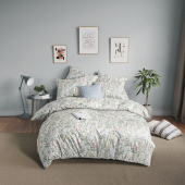 Комплект постельного белья Guten Morgen Gardenia 2-спальное с  европростынёй бязь 50x70 см