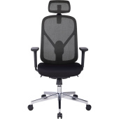 Кресло для руководителя Easy Chair 500 MC чёрное (сетка/ткань, металл)