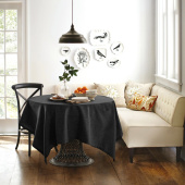 Скатерть на стол прямоугольная Волшебная Ночь 165х200 см полиэстер  рогожка графит