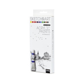Краски акриловые Sketch&Art 12 цветов по 12 мл